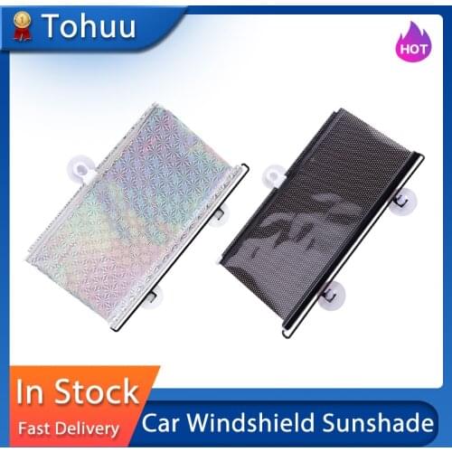 58*125cm Car Windshield Sunshade Cover Automatic Retractable Sunblind Sun Protection For Cars SUVs MPVs Front Window Sun Shade