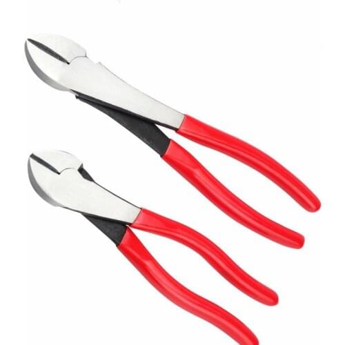 8 /10inch Carbon Steel Wire Cutter Diagonal Cutting Plier Nipper Repair Tool High Quality