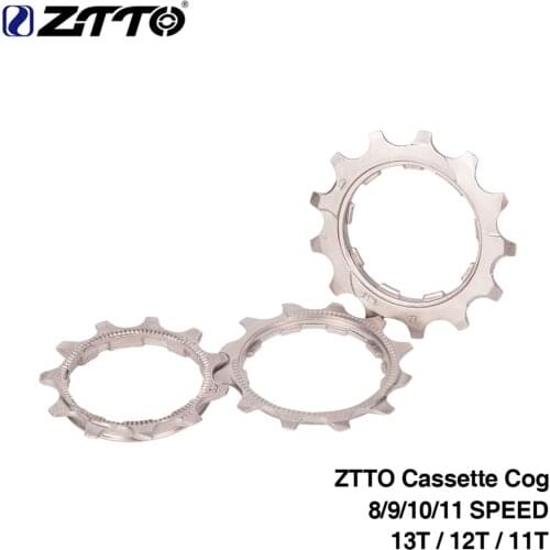 1 piece ZTTO Aluminum Bicycle Cassette Cog Road Mountain Bike MTB 8 9 10 11 Speed 11T 12T 13T Freewheel repair Parts