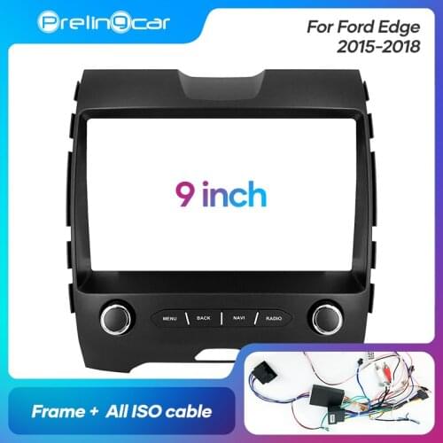 1Din 2Din Car DVD Navigation Radio Fascia Frame For Ford Edge 2015-2018 Stereo Receiver Player Panel Dash Trim Kits