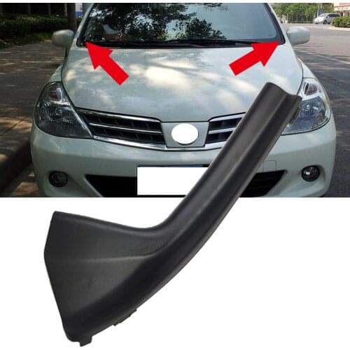 Roavia for Nissan Tiida C11 2005 2006 2007 2008 2009 2010 Car Front Windshield Wiper Side Trim Cover Water Deflector Cowl Plate