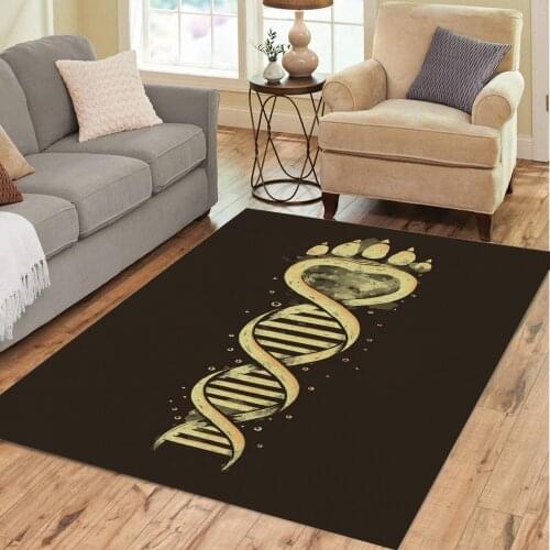 Bear DNA 3D Printing Carpets For Living Bed Room Large Non-slip Yoga Washable Rug Home Decora