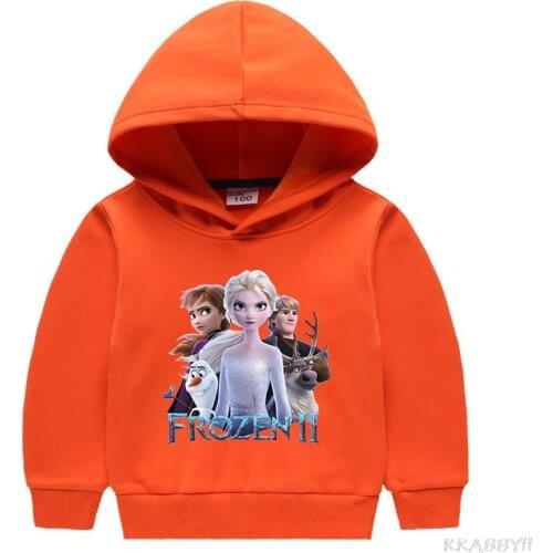 Disney Frozen Childrens clothing Teen hoodies printed clothes for boys and girls long sleeve warm tops