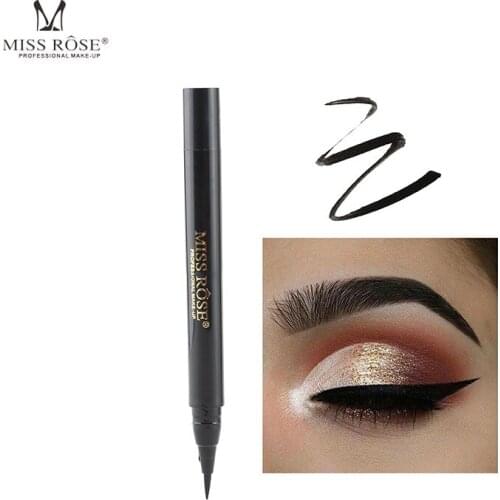 MISS ROSE Liquid Eyeliner Spin Out Ink Eye Liner Cross Border Supply Eye Liner Liquid Eyeliner Black Eyeliner