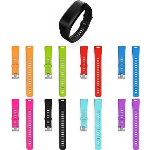 Soft Smart Band Silicone Replacement Wristband Watch Band Strap For Garmin vivosmart HR Split Fashion Colorful Strap