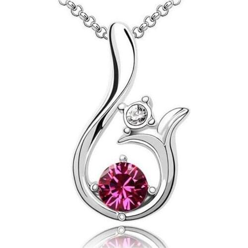 New 2016 Wholesale Silver Plated Angel Wings/Phoenix Dancer Women pendant necklace.Fine Jewelry.TOP quality.Free shipping