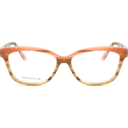 YOUTOP Womens Round Cat-eye Fashion Optical Frames Hand made Acetate eyewear prescription Eye glasses 2103