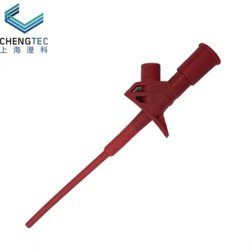 Gun Type 4mm Jack Plug Test Hook Test Hook Test Clip Double Hook red