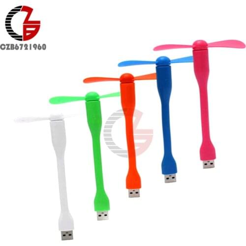 Portable Flexible Mini USB Cooling Fan Cooler For Laptop Desktop Computer