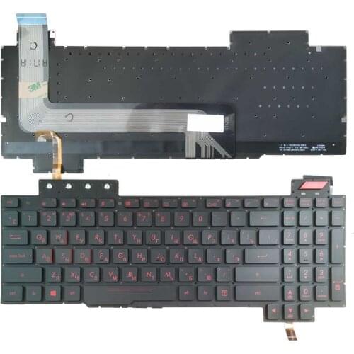 Russian Backlit laptop keyboard for ASUS ROG FX503 FX503V FX503VM FX503VD FX63 FX63V FX63VD FX63VM ZX63V 90NR0GN1-R31US0