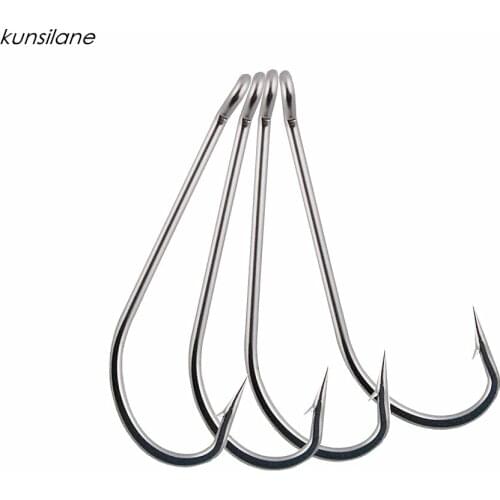 Fishing Hooks Stainless Steel Saltwater Long Shank Sharpened OShaughnessy Offshore Fish Hook Tackle 6/0 7/0 8/0 9/0 10/0