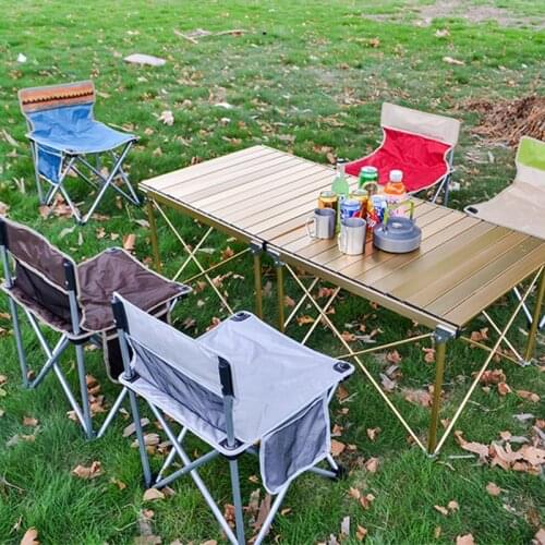Portable Chair Lightweight Fishing Camping BBQ Chairs Folding Extended Hiking Seat Garden Ultralight Office Home Furniture