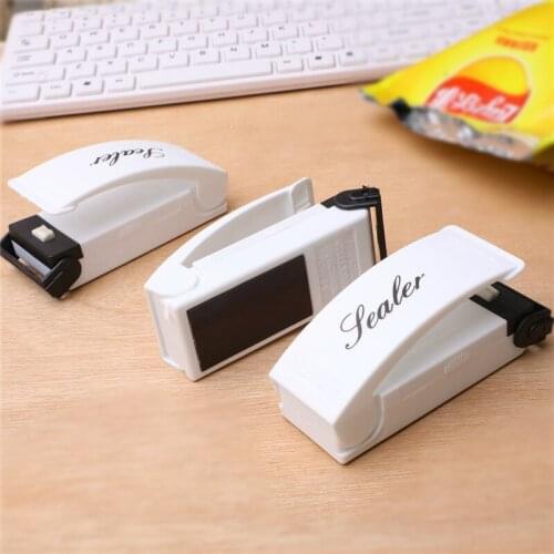 3PCS Protable Mini Heat Sealer Machine Closer Soda joining food Plastic bag Smart Vacuum Sealer Machine Clip Clamps