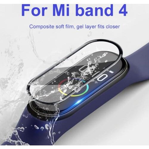 HD Anti-scratch Explosion-proof Composite Soft Film for Xiaomi Bracelet 4 Mi Band 4 Protective Film
