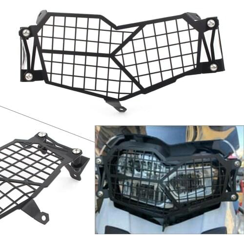 Stainless Steel Motorcycle Headlight Guard Grill Protector Cover for BMW F750GS F850GS 2018 2019 F750 F850 GS Black / Sliver