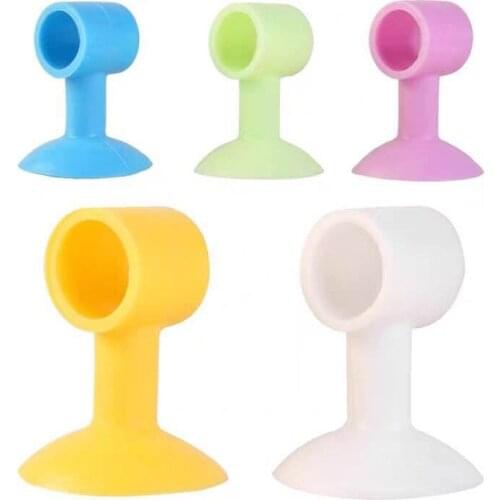 1PC Anti-Collision Silicone Door Stopper Silencer Crash Pad Wall Protectors Door Stop Handle Punch Free Bumper Guard