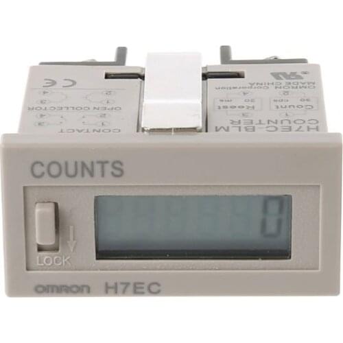 1Pc H7EC-6 Vending Digital Electronic Counter Count Hour Meter Without Voltage