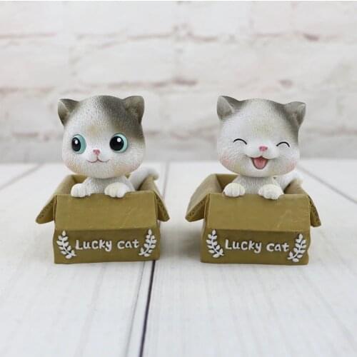 1PC Cat Saving Box Animal Figurines Money Box Animal Coin Bank Home Decor Modern Style Piggy Bank Figurines Kids Gift MO 015