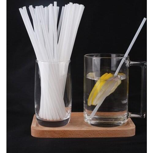 100pcs/Pack Disposable Straws Portable Drinking Straws Eco-Friendly Milk Coffee Tea Drinks Straw Kitchen Supplies Biodegradable