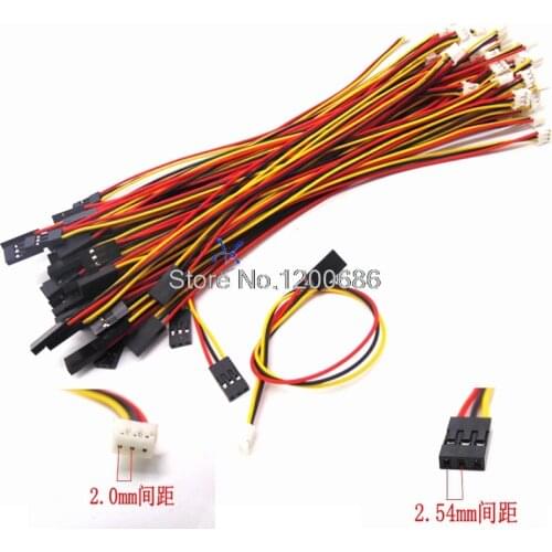 1007 26AWG 3P 500MM PH2.0 dupont 2.54 2.0mm TO 2.54MM PH 2.0 dupont 2.54