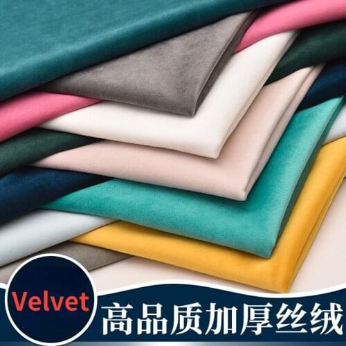146cmx50cm Thicken Velvet Fabrics Flannel Dutch Velvet Sofa Cushion Pillow Counter Curtain Home DIY Apparel Sewing Fabrics