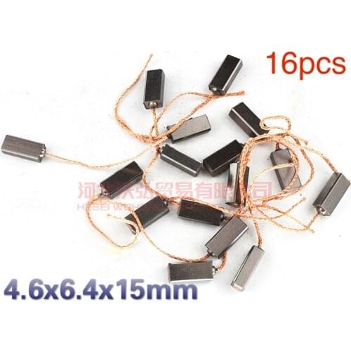 16pcs 4.6x6.4x15mm High Quality 150A car Generator carbon Brush 3110 3238 3239
