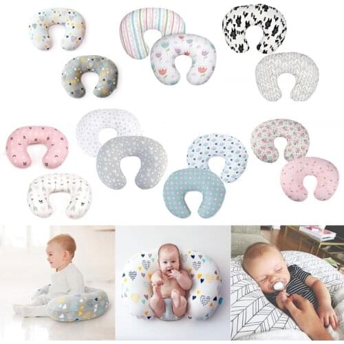 2 Pcs Newborn Breastfeeding Pillows Baby Nursing Feeding U-Shaped Cotton Cushion Maternity Pregnancy Pillow C5AF