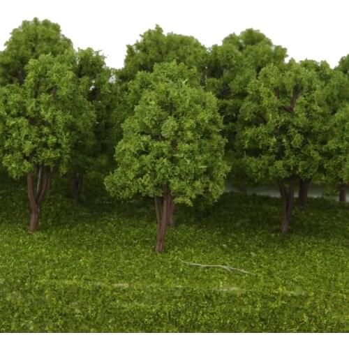 Lots 20 Plastic 1/160 N Scale Tree Model for Parking Building Railway Accs