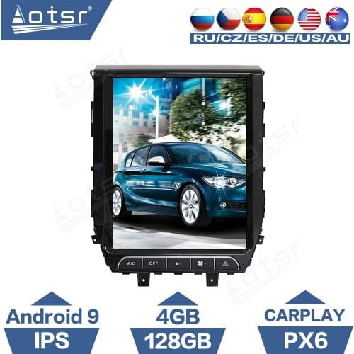 4+128G For Toyota Land Cruiser 200 Android Radio PX6 Tesla Style Screen LC200 2016 - 2019 Car Player Carplay DSP GPS Navigation