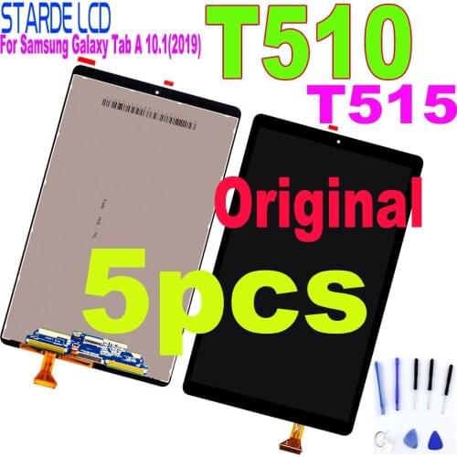 5 PCS Original LCD 10.1" For Samsung Galaxy Tab A 10.1(2019) WIFI T510 SM-T510 T510N LCD Display Touch Screen Assembly T515