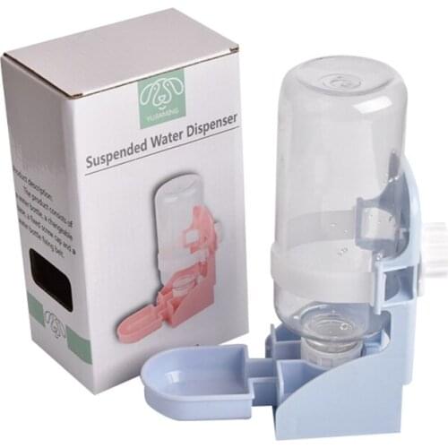 500ml Cat Dog Cage Hanging Water Dispenser Pet Drinker Drinking Water Feeder Bowl Device For Parrots Birds Rabbit Pigeon