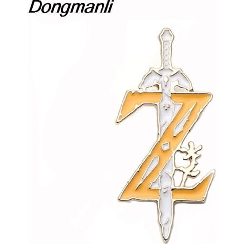 P3577 Dongmanli Cool Metal Enamel Pins and Brooches for Women Fashion Lapel Pin Backpack Bags Badge Gifts