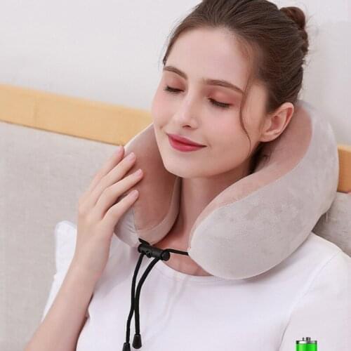 Electric Neck Massager U Shaped Pillow Multifunctional Portable Shoulder Cervical Massager Kneading Heating Neck Support Pillow