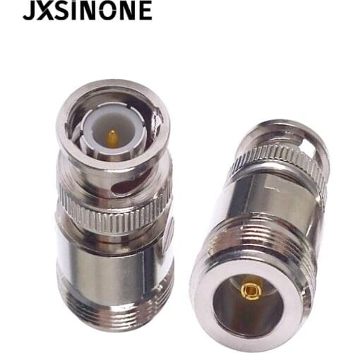 JXSINONE 1PC BNC Male Plug to N Type Female Jack RF Coax Connector Antenna Radio Adapter Straight Type C20070