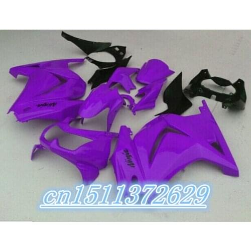 ABS PURPLE for Kawasaki Ninja 250R 2008 - 2012 08 09 10 11 12 ZX250R negro blanco kit Motorcycle Accessories & Parts