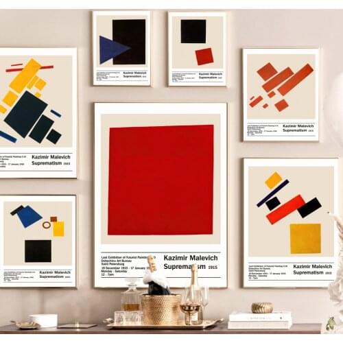 Kazimir Malevich Geometric Round Square Wall Art Canvas Painting Nordic Posters And Prints Wall Pictures For Living Room Decor