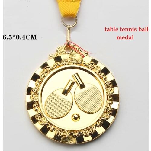 New style competitions medal ping pong ball medal table tennis racket medal