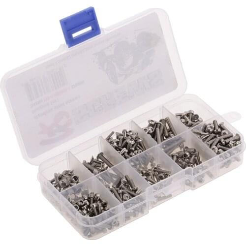 RC Screws Metal Stainless Steel Screws Kit for Traxxas TRX-4 1/10 RC Car Off-road Crawler Car RC Truck Parts