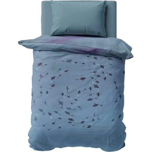 Scrub 100 Cotton Single Duvet Cover Set Fish 337466200