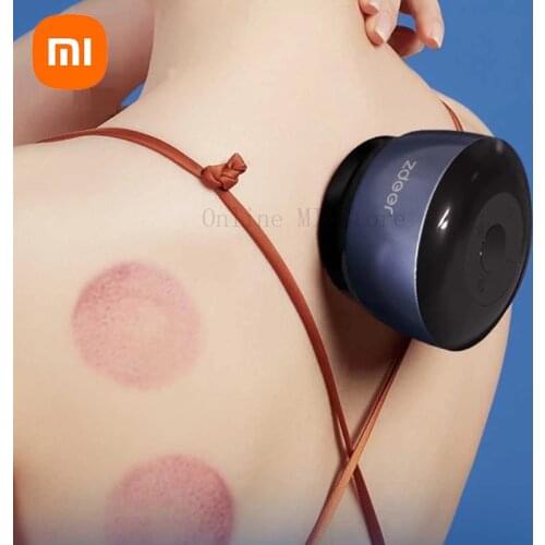 New Xiaomi Portable Intelligent Cupping Massager Vacuum Suction Cups Scraping and Rubbing Abdominal Hot Compress Massager