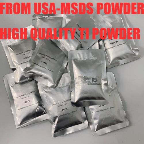 SAILWIN Factory High Quality 30Bags Ti Powder Material 200g/bag For Cold Spark Machine Fountain Fireworks In Wedding MSDS Powder