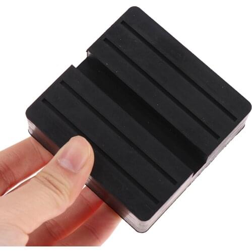 Car Lift Jack Stand Rubber Pads Square Universal Slotted Frame Rail Jack Guard