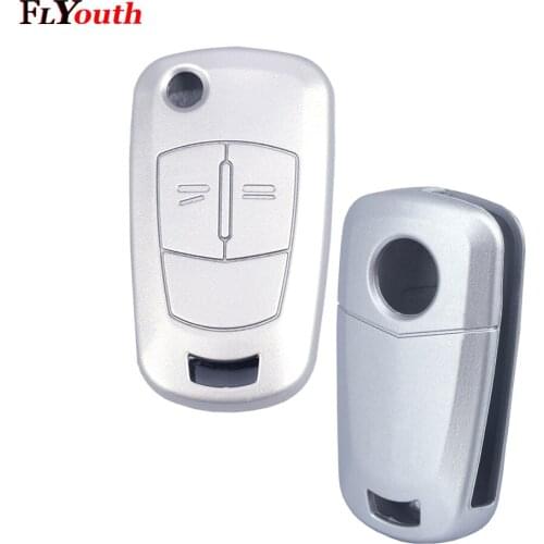 For Vauxhall Opel Corsa Astra Vectra Signum Silicone Folding Flid Car Key Cover Case Fob 2 Button Silicone Remote Car Styling