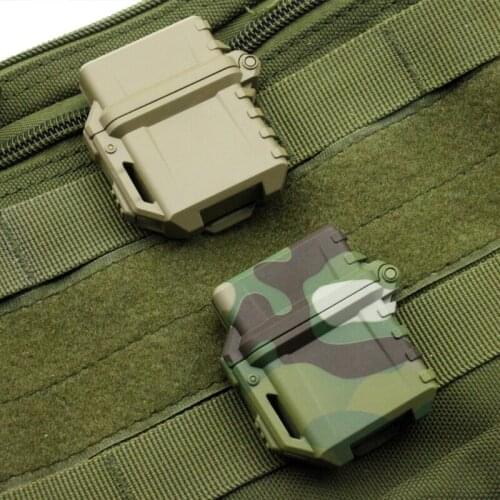 Tactical Lighter Shell Storage Case Lighter Container Organizer Holder For Lighter Inner Tank Outdoor Camping Survival Tool