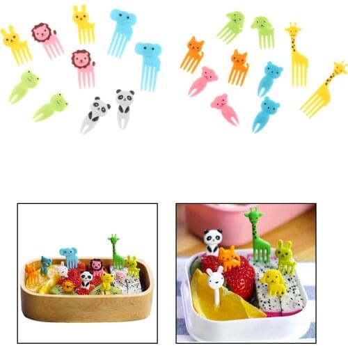 10 Pack of Cute Animals Bento Box Forks Dessert Forks for Cake Dessert Party
