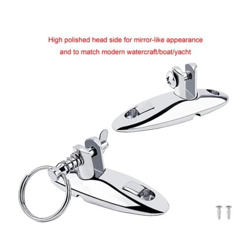 Stainless Steel 316 Heavy Duty 360 Degrees Swivel Quick Release Boat Bimini Top Deck Hinge Marine Hardware Accessories