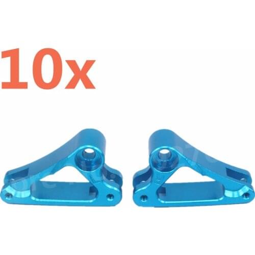 10 Pieces RC Car Aluminum Alloy CNC Front Rocker Arm(L/R) For 1/10 Scale Models Hobby Traxxas E-Revo Revo 3.3 Buggy Cars