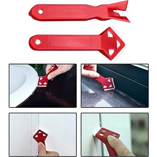 2 Pcs Silicone Glass Sealant Remover Tool Kit Set Scraper Caulking Mould Removal Useful Tool Home Spatula Glue Shovel Karcher