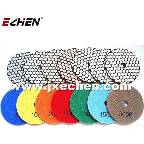 7 pieces Polishing Pads 4 Inch Professional Flexible Diamond Sanding Discs For Marble Granite Stone Polishing Wheels