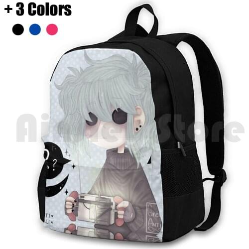 Chibi Sal Outdoor Hiking Backpack Waterproof Camping Travel Sally Face Sal Fisher Portable Moose Sally Face Indie Game Horror